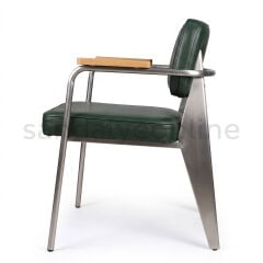 Ergo Matte Chrome Armchair Cafe Chairs - Sandalye Online