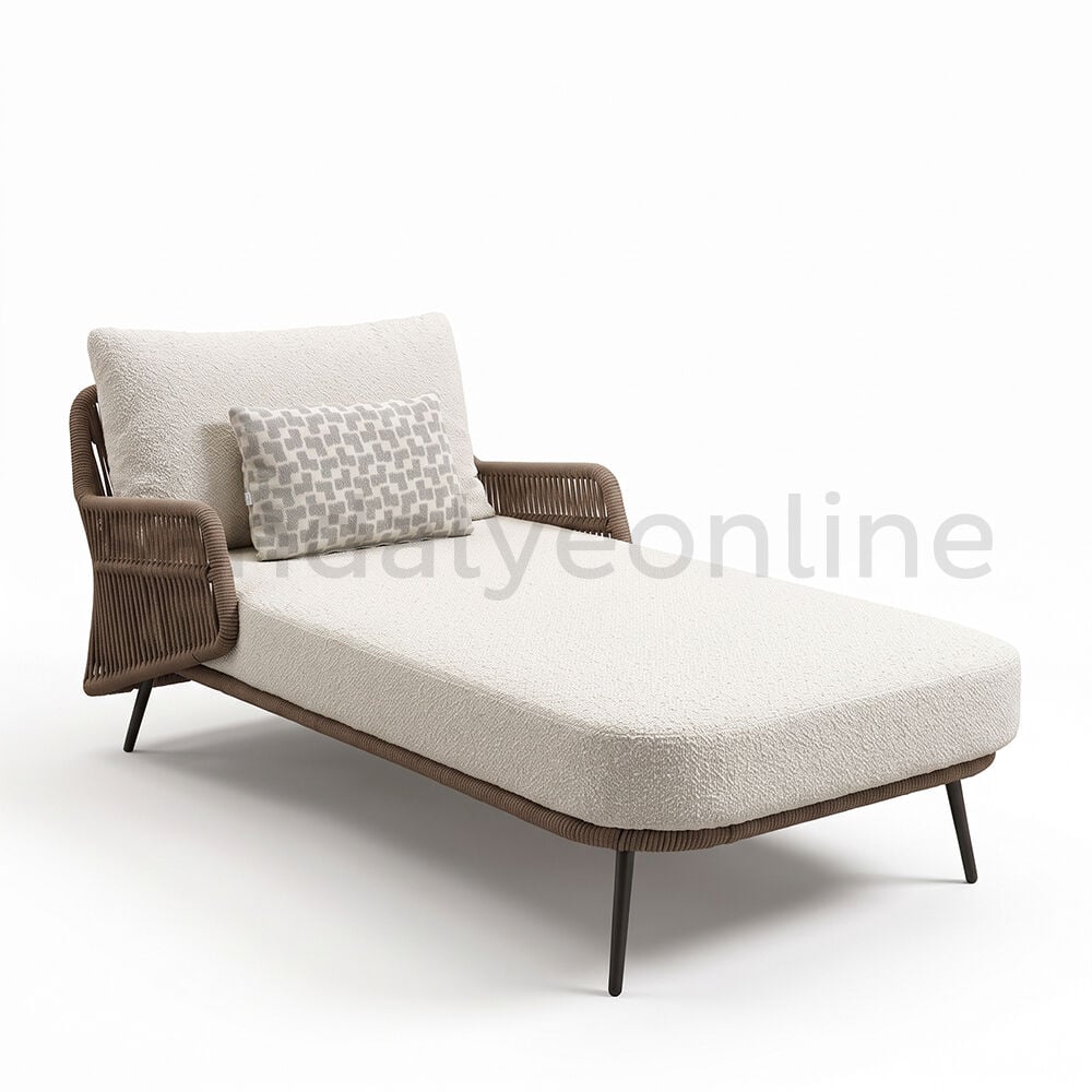 Lindos Rope-Woven Sun Lounger Sun Loungers - Sandalye Online