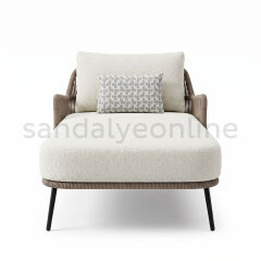 Lindos Rope-Woven Sun Lounger Sun Loungers - Sandalye Online