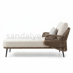 Lindos Rope-Woven Sun Lounger Sun Loungers - Sandalye Online