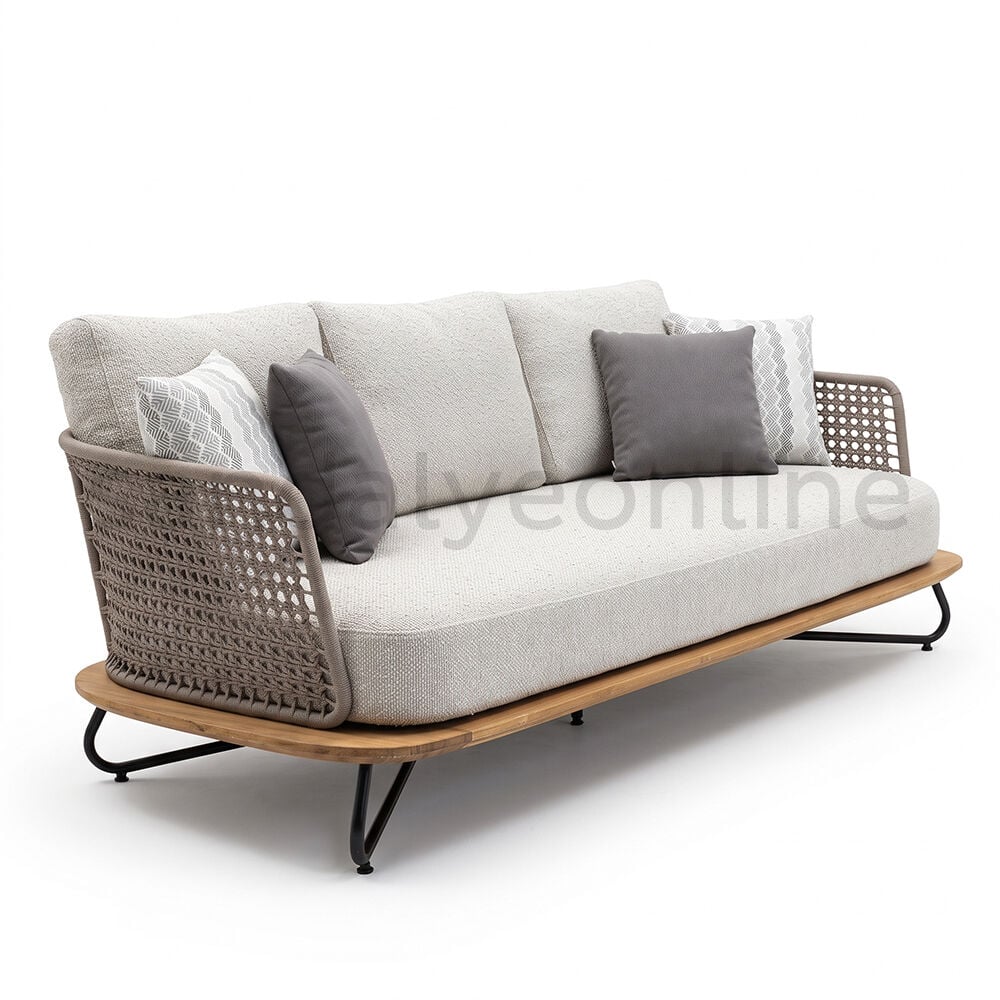 Mykonos Outdoor Three-Seater Sofa Sofas & Banquette Seating - Sandalye Online