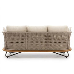 Mykonos Outdoor Three-Seater Sofa Sofas & Banquette Seating - Sandalye Online