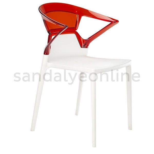 Ego Armrest Hospital Chair White-Red
