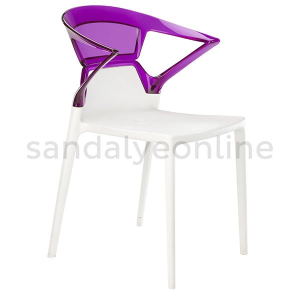 Ego Armrest Hospital Chair White-Purple