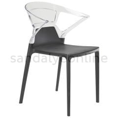 Ego Armrest Hospital Chair Black-Transparent