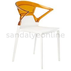 Ego Armrest Hospital Chair White-Orange