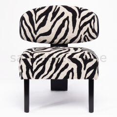 Luca Zebra-Pattern Armchair Armchairs - Sandalye Online