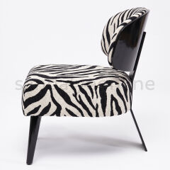 Luca Zebra-Pattern Armchair Armchairs - Sandalye Online