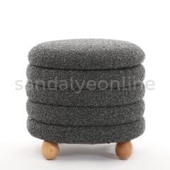 Bossie Sandık Puf Siyah