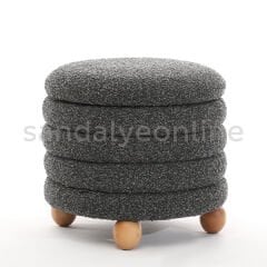 Bossie Chest Pouffe Black
