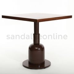 Laron MDF Veneer Markuteri Table - Sandalye Online