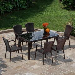 Royal 6+1 Bahçe ve Balkon Takımı Venge
