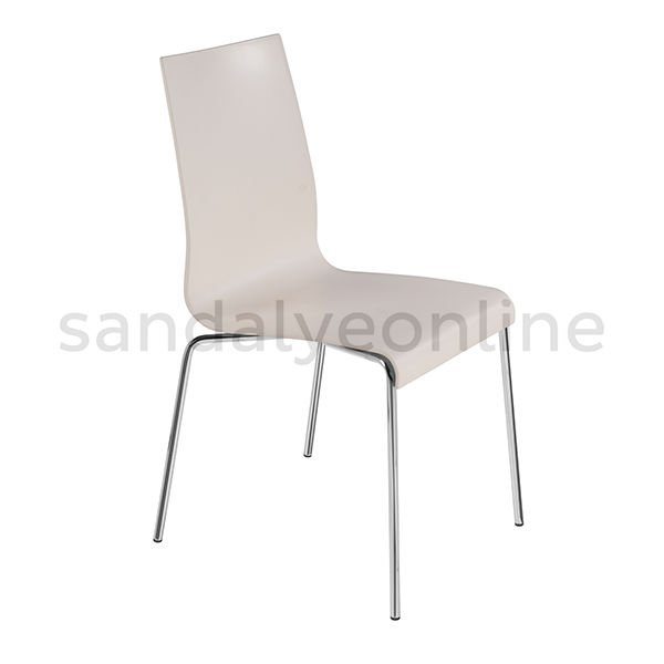 Icon Metal Cafeteria Chair Cream