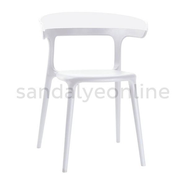 Pidri Plastic Dining Hall Chair White