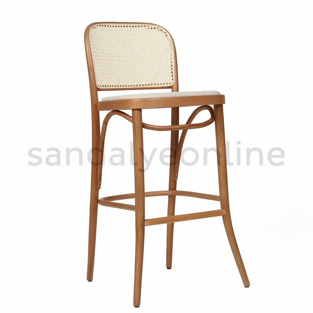 Lina Wood Hazeranlı Bar Chair