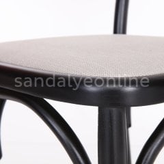 Fred Ahşap Sandalye Siyah