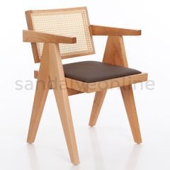Bacio Upholstered Wooden Chair