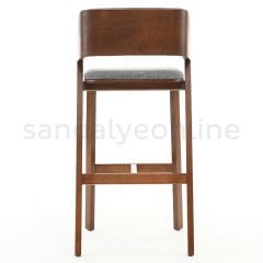 Muse Döşemeli Ahşap Bar Sandalyesi Bar Sandalyeleri - Sandalye Online