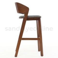 Muse Döşemeli Ahşap Bar Sandalyesi Bar Sandalyeleri - Sandalye Online