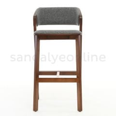 Muse Döşemeli Ahşap Bar Sandalyesi Bar Sandalyeleri - Sandalye Online