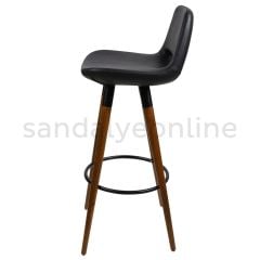 Retro Wooden Leg Bar Chair
