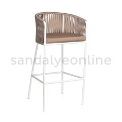 Vegas Aluminum Outdoor Bar Chair