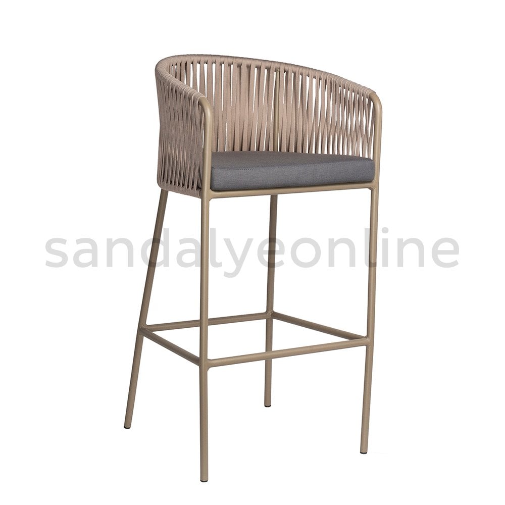 Vegas Aluminum Braided Bar Chair