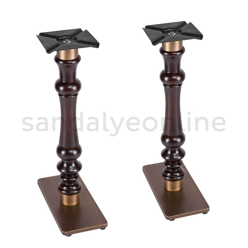 Black Twin Table Leg