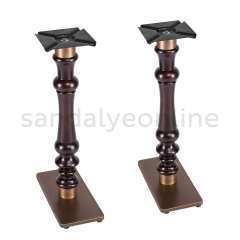 Black Twin Table Leg