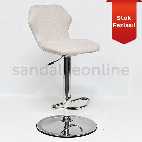Minel Bar Sandalyesi Krem