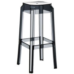 Elizabeth Bar Stool Black Transparent