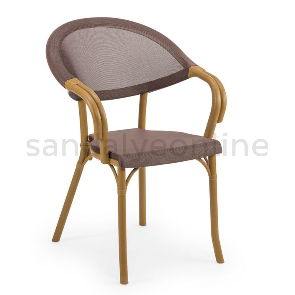 Flash N Bahçe Ve Balkon Sandalyesi Kahve Bahçe Sandalyeleri - Sandalye Online