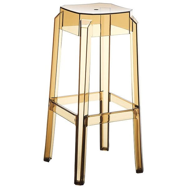 Elizabeth Bar Stool Gold Transparent