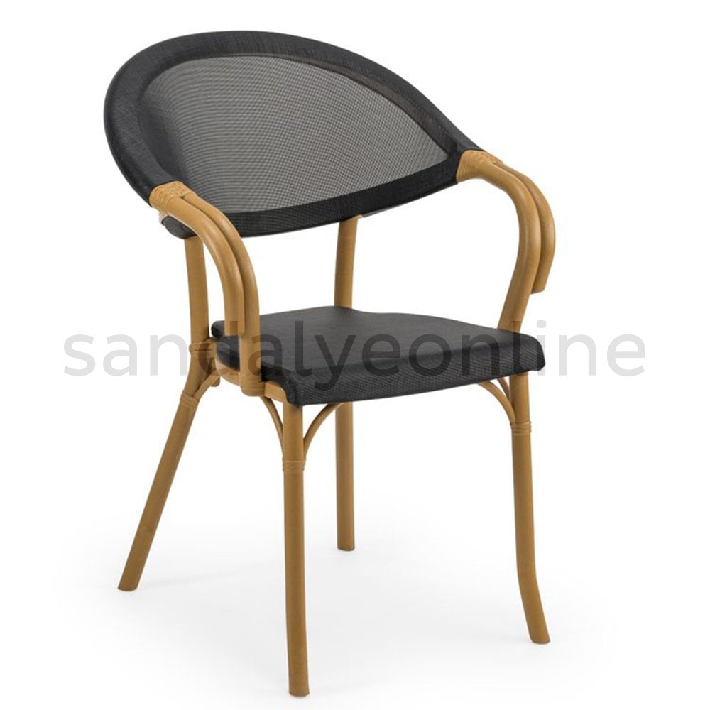 Flash N Garden and Balcony Chair Brown Black